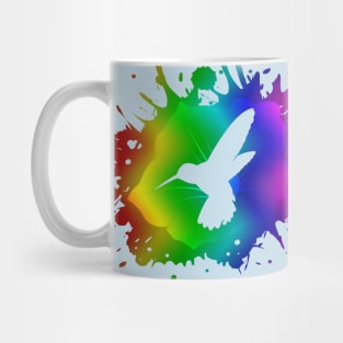 Tie-Dye Hummingbird Mug